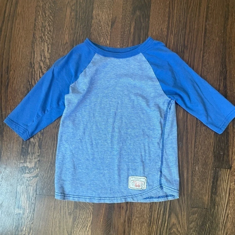 Gap boys blue baseball tee